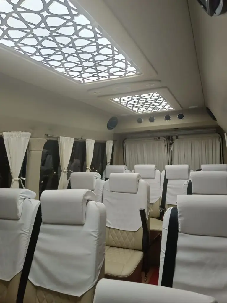 Luxury Tempo Traveller Interior Bangalore