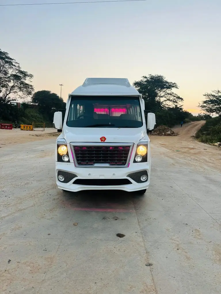 Luxury Tempo Traveler interior